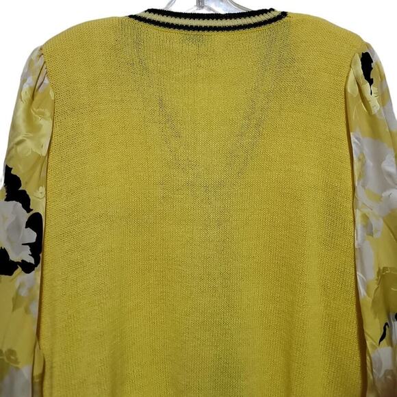 Encore Vintage Women's Yellow Multicolored Sweater Sz Large - Picture 6 of 8